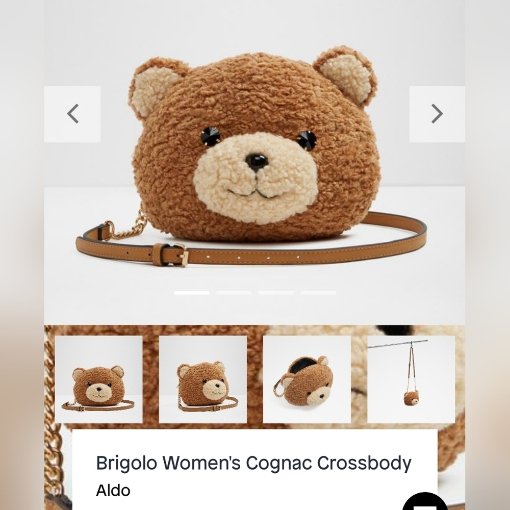 Aldo Brigolo Bear crossbody bag NEW